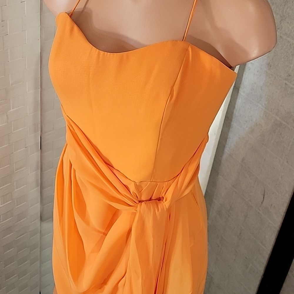BRAND NEW JORDAN FASHION CHIFFON STRAPLESS SHORT COCKTAIL DRESS - Picture 14 of 15